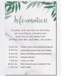 Leaves Shade Effect Acrylic Wedding Invitation