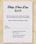Taiwan City Buildings Vellum Wrapped Vietnamese & English Wedding Invitation