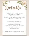 Earth Tones And PinksAcrylic Wedding Invitation
