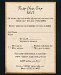 Burlap Texture Vellum Wrapped Vietnamese & English Wedding Invitation