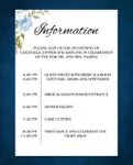 Arrangement of Winter Roses Simple Flat 5x7 Wedding Invitation