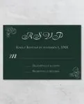 Leaves Frame Foil Wedding Invitation