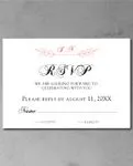 Red Rings Foil Wedding Invitation