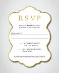Elegant Gold Unique Style Wedding Invitations 4