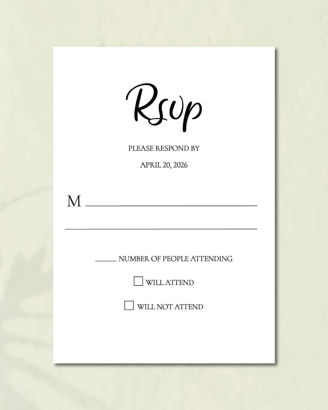 Curved Romance Wedding Unique Style Wedding Invitations 4
