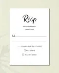 Curved Romance Wedding Unique Style Wedding Invitations 4