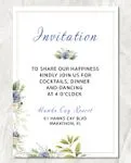 Branches ArrangementAcrylic Wedding Invitation