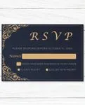 Indian Frame And Corners Acrylic Wedding Invitation