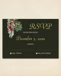 Christmas Decoration Simple Flat 5x7 Wedding Invitation