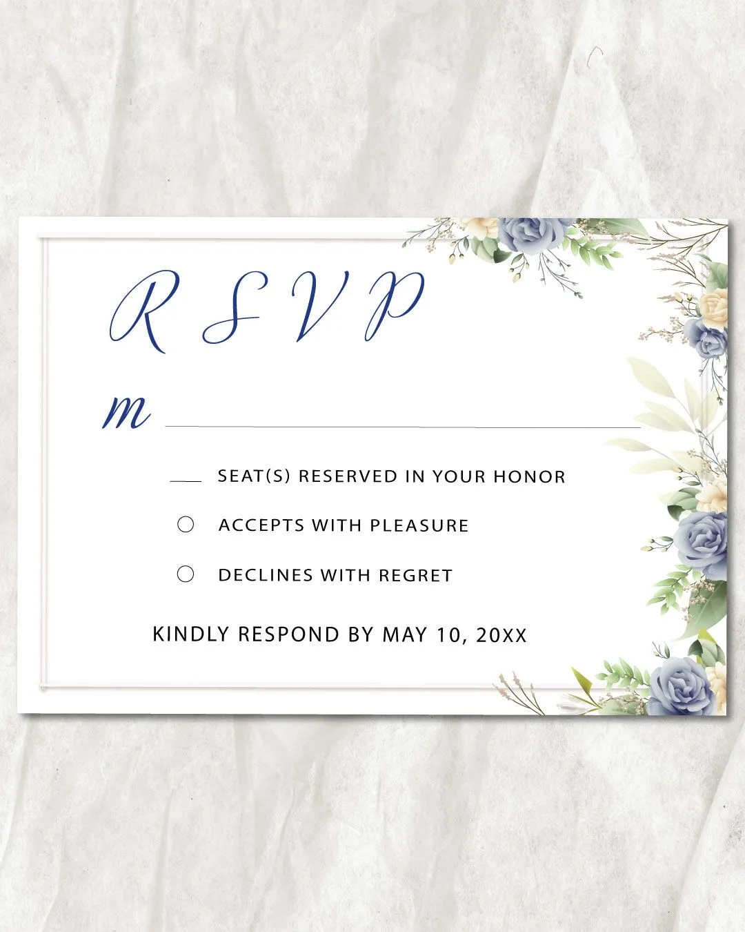 Branches ArrangementAcrylic Wedding Invitation