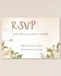 Earth Tones And PinksAcrylic Wedding Invitation
