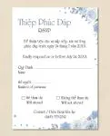 Cold and Tender Flowers Simple Flat 5x7 Wedding Invitation