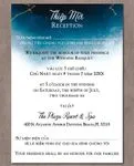 Gold Constellations Space Vellum Wrapped Vietnamese & English Wedding Invitation