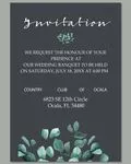 Eucalyptus Leaves Acrylic Wedding Invitation