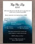 Gold Constellations Space Vellum Wrapped Vietnamese & English Wedding Invitation