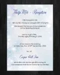 Blue Snow Simple Flat 5x7 Wedding Invitation
