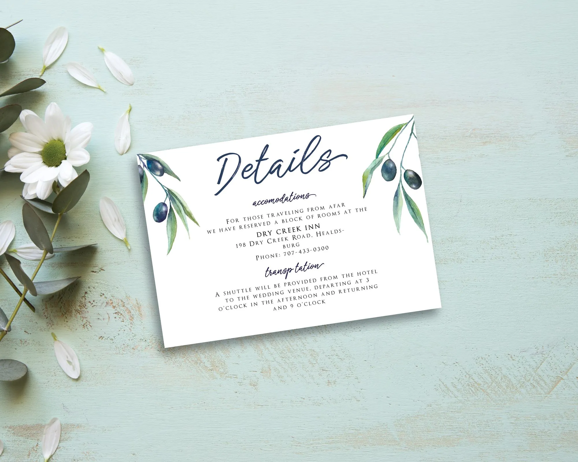 3 1/2" x 5" Details Card