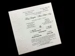 K2615 [I-10] Flowers Sophistication Wedding Invitation
