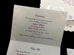 K5618 [I-11] Roseate Reverie Hearts Wedding Invitation