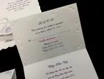 K5618 [I-11] Roseate Reverie Hearts Wedding Invitation