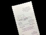K5618 [I-11] Roseate Reverie Hearts Wedding Invitation