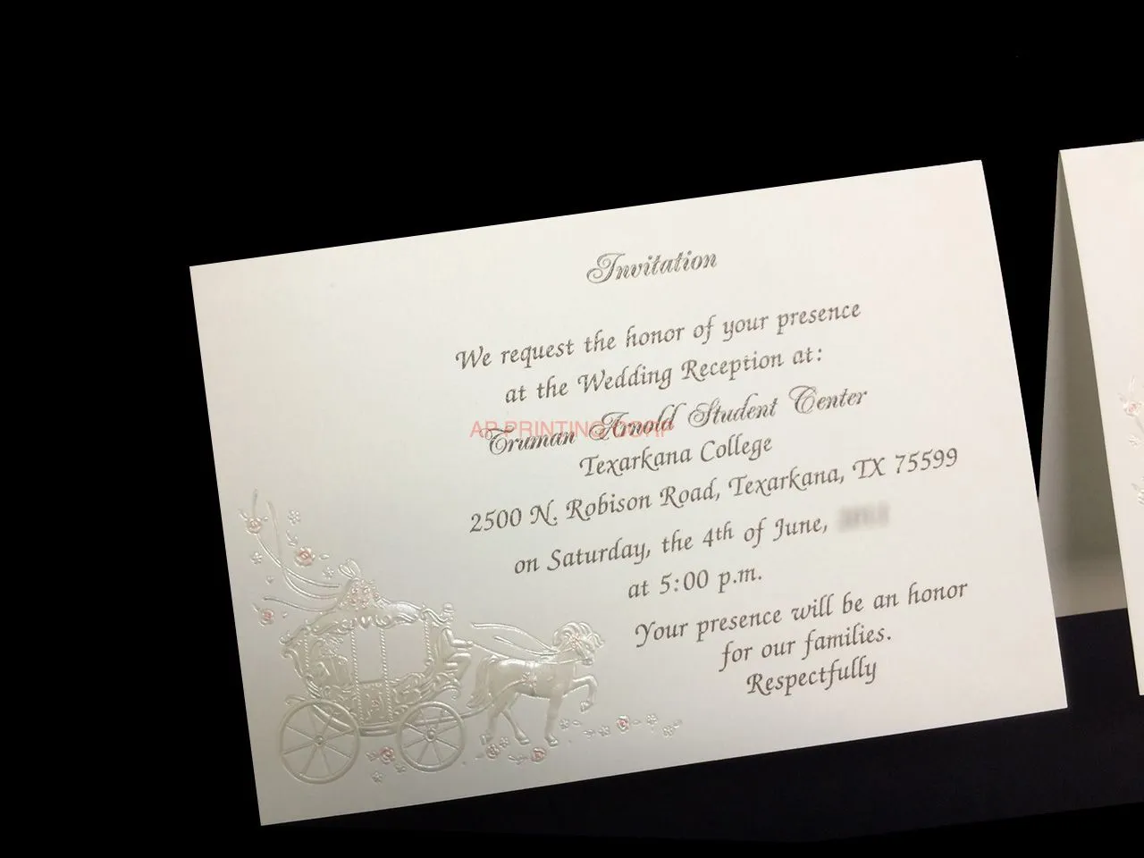 K631 [I-10] Enchanted Fairytale Bride & Groom Wedding Invitation