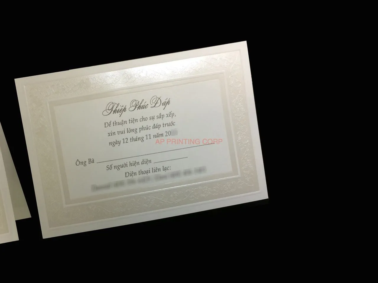 K8081 [I-11] Blossoms of Devotion Hearts Wedding Invitation