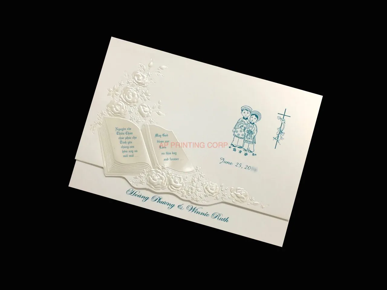 K9659 [I-11] Soulful Blooms Flowers Wedding Invitation