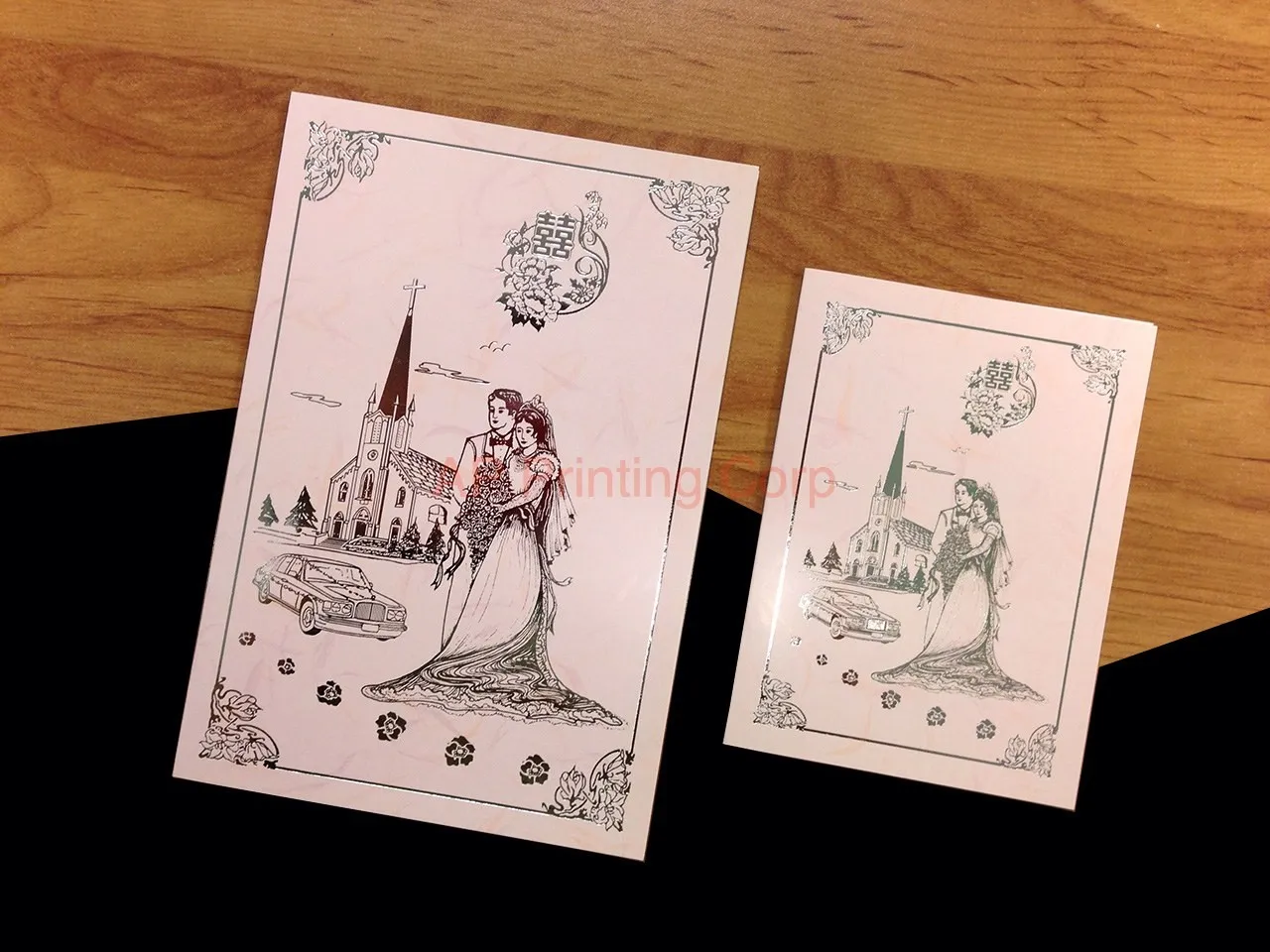DR12-RPL2-S [V-L-01] Serenity in Unity Bride & Groom Wedding Invitation