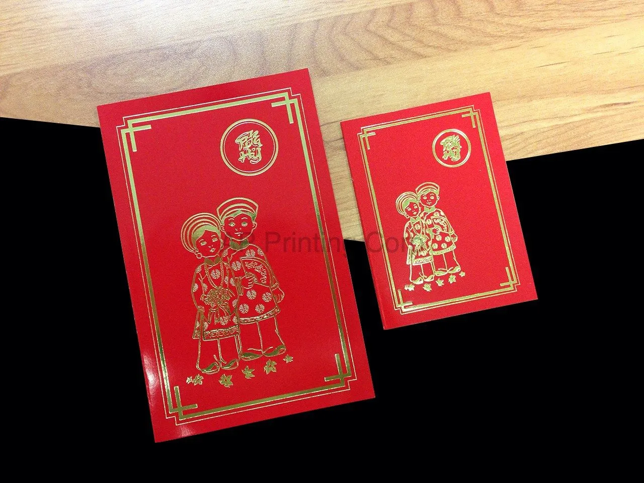 DR2-DB-V [V-L-01] Regal Matrimony Bride & Groom Wedding Invitation