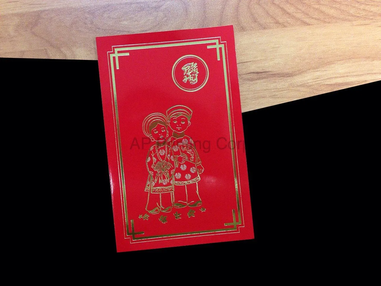 DR2-DB-V [V-L-01] Regal Matrimony Bride & Groom Wedding Invitation