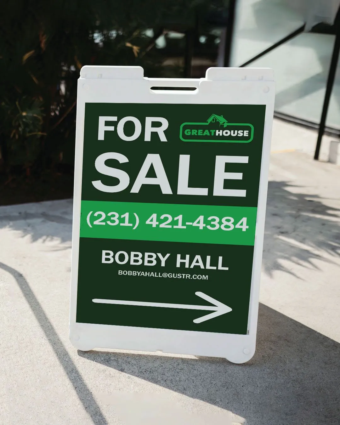 Green Attractive A Frame Sign