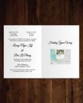 Simple Invitation With Map Half Fold Vietnamese & English Wedding Invitation