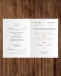 Line Couple Embrace Half Fold Vietnamese & English Wedding Invitation
