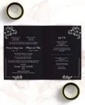 Chalk Writing Half Fold Vietnamese & English Wedding Invitation