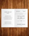 Cute Calendar Invitation Half Fold Vietnamese & English Wedding Invitation