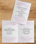 Faint Purple Mandala Half Fold Wedding Invitation