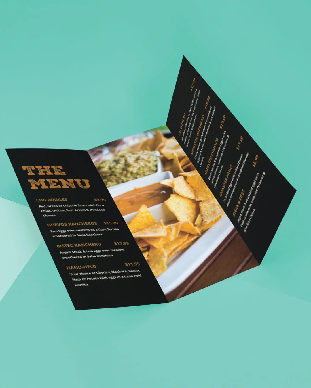 Mexican Black To-Go Menus
