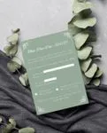 Simple and Elegant Simple Flat 5x7 Wedding Invitation 2