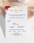 Gorgeous Flower Arrangement Simple Flat 5x7 Wedding Invitation 2