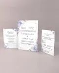 Fairy Tale Flowers Simple Flat 5x7 Wedding Invitation 2