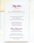 Ruby Flourish Invite Simple Flat 5x7 Wedding Invitation 3