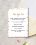 Double Happiness Simple Flat 5x7 Wedding Invitation 4