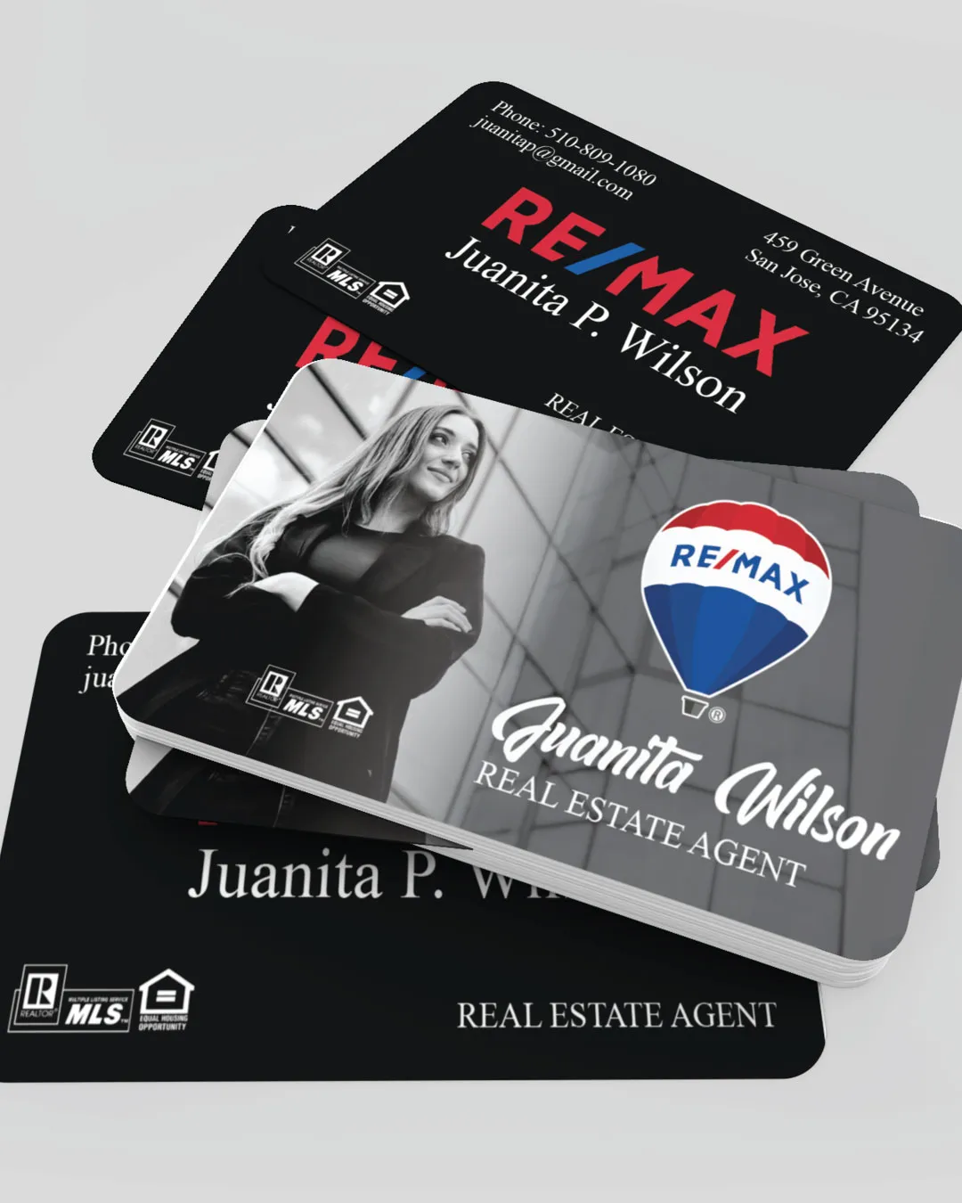 Remax Gradient Black Business Cards