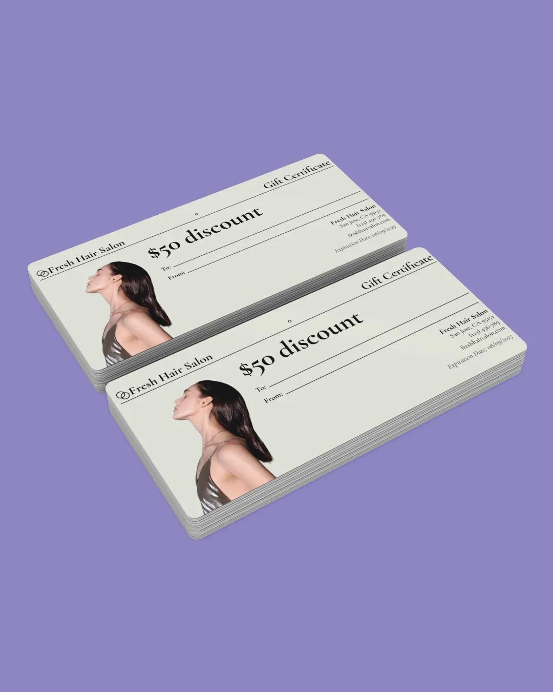 Gray Minimalist Gift Certificate