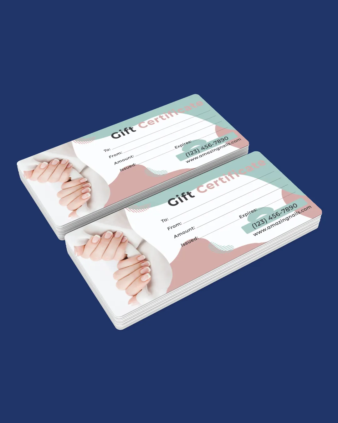 Minimalist Turquoise Gift Certificate