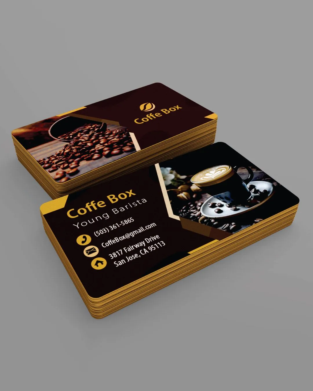 Black Coffee Business Cards