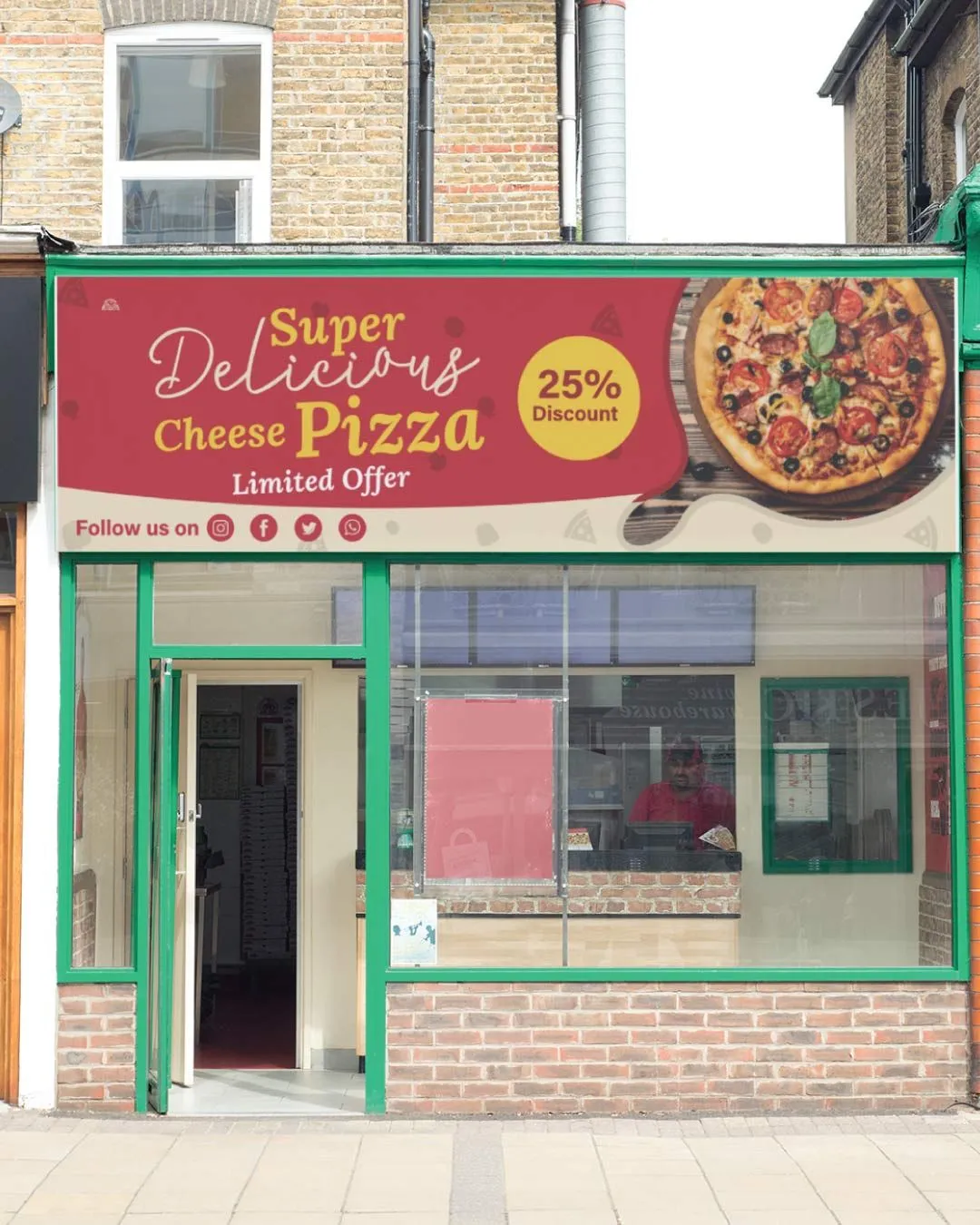 Pizza on Board Banners