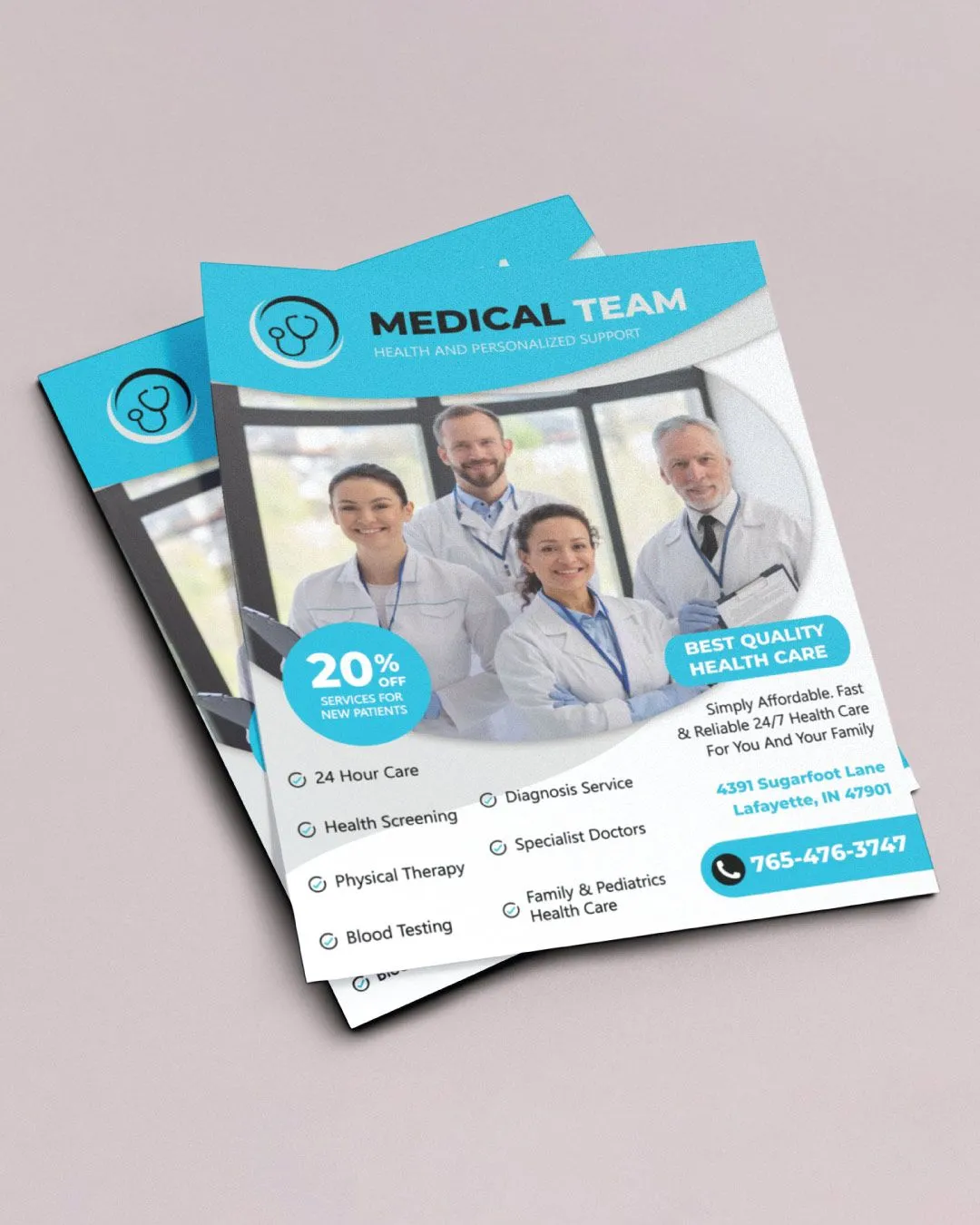 Striking Blue and Gray Flyers