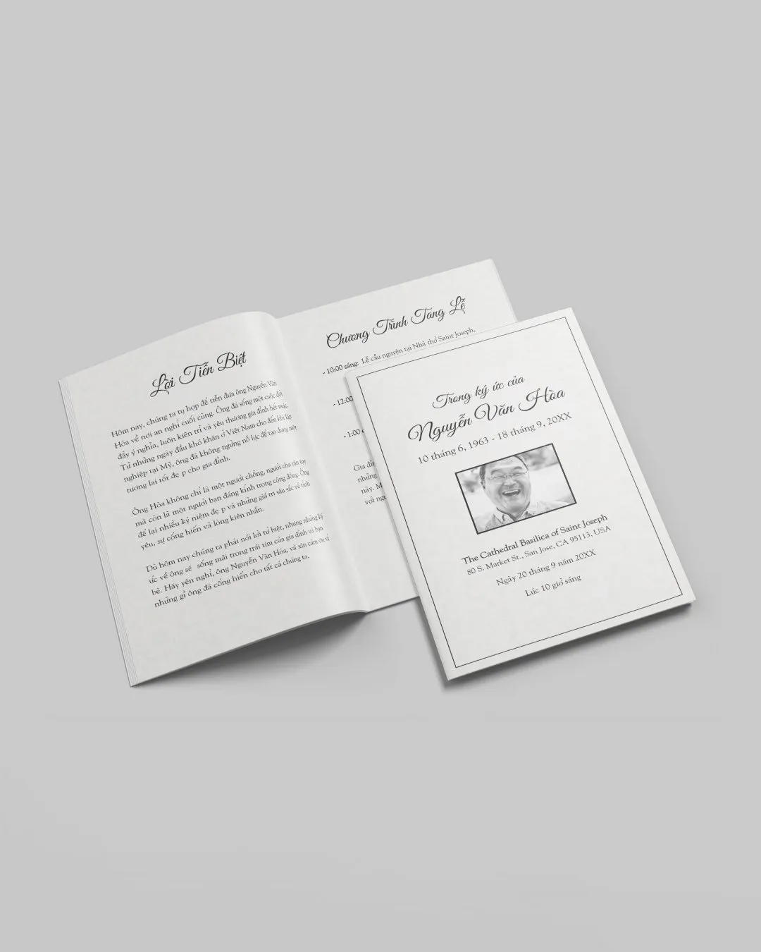 Classic Funeral Booklet 1